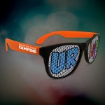 Orange Custom Neon Billboard Sunglasses Custom Imprinted
