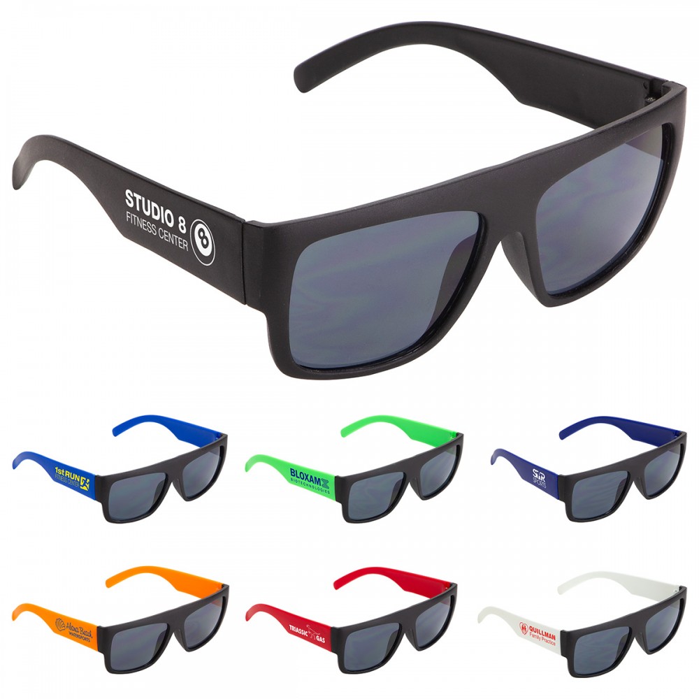 Delray Two-Tone Sunglasses Custom Printed
