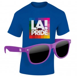 Logo Branded KIT: Full-Color DTG T-Shirt (Dark/Colors) & Sunglasses