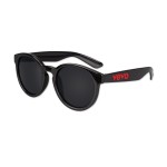 Custom Printed Round Lens Black Sunglasses