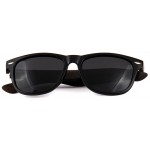 W-1501 Series Ebony, Zebra & Rose Wood Classic Wanderer Sunglasses Wooden Sunglasses Custom Printed