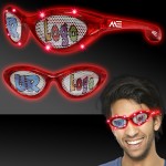 Promotional Red Custom LED Billboard Sunglasses