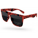 Custom Imprinted Laser Sunglasses w/Lens Imprint & Full Color Full Frame Sublimation Wrap