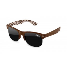 Custom Printed Faux- Wood Club Sport Promotional Sunglasses