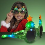 Promotional Imprinted LED Glitter Christmas Tree Shades