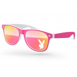 Promotional 2-Tone Retro Mirror Sunglasses