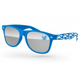 Retro Mirror Sunglasses Logo Branded