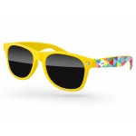 Custom Printed Retro Sunglasses w/Full Color Arms Heat Transfer