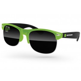 Promotional 2-Tone Club Sport Sunglasses w/Temple Imprint