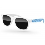 Retro Sunglasses w/1 Color Extended Arms Imprint Logo Branded