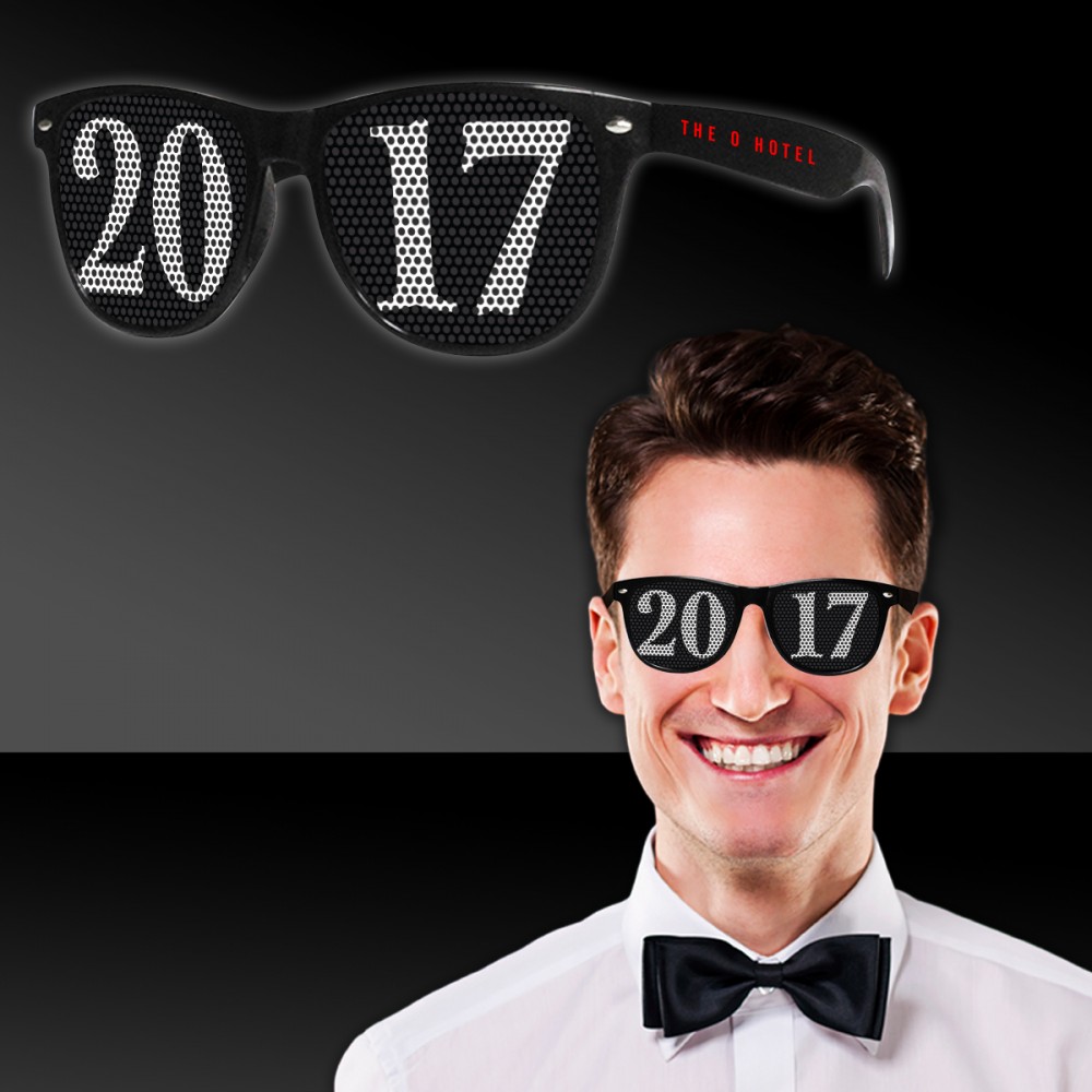 Logo Branded 2020 Black & White Billboard Sunglasses