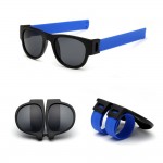 Unisex Foldable Slap Wristband Polarized Sunglasses Custom Printed