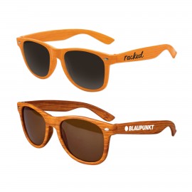 Kids Wood Grain Iconic Sunglasses Custom Printed