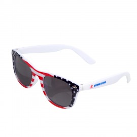 Stars & Stripes Sunglasses ( Full Color ) Logo Branded