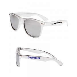 Logo Branded Colored Mirrored Malibu Sunglasses