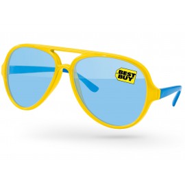 Custom Printed 2-Tone Aviator Sport Sunglasses