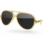 Custom Printed Metallic Aviator Sport Sunglasses