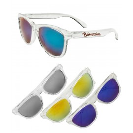 Clear Mirrored Sunglasses Custom Imprinted
