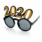 Promotional 2021 Shaped New Years Eve Festive Round glasses
