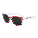 Red, White, and Blue Iconic Sunglasses Logo Branded