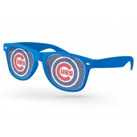 Logo Branded Currently Not Available - Retro Pinhole Promotional Sunglasses