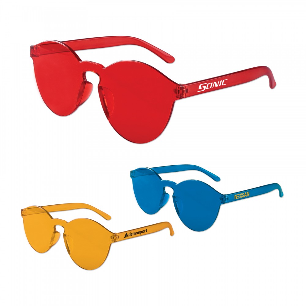 Adult Rimless Sunglasses Custom Printed