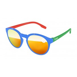 Vicky Mirror Sunglasses w/1 Color Lens 3 Tone & Temple Imprint Logo Branded
