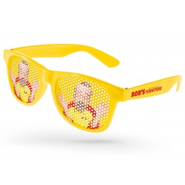 Value Retro Pinhole Sunglasses Custom Printed