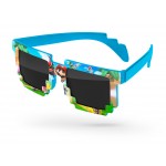 Pixel Sunglasses w/ full-color front-frame Custom Printed