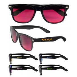 Custom Imprinted Black Gradient Lenses Malibu Sunglasses