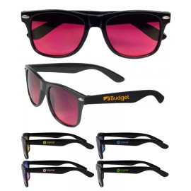 Custom Imprinted Black Gradient Lenses Malibu Sunglasses