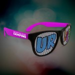 Promotional Purple Custom Neon Billboard Sunglasses
