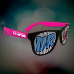 Pink Custom Neon Billboard Sunglasses Logo Branded