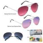 Ocean Gradient Aviator Sunglasses Custom Printed
