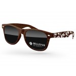 Faux-wood Retro Sunglasses Custom Imprinted