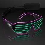 "Totally '80s" Pink & Green EL Wire Light Shades Custom Imprinted
