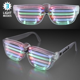 Flashing LED Rave Party Shades Logo Branded