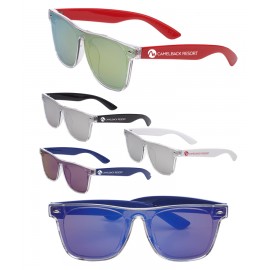 Clear Frame Malibu Sunglasses Custom Printed