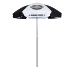 6' Patiomaster Patio Umbrella with Printed Polyester Cover with Valances with Logo
