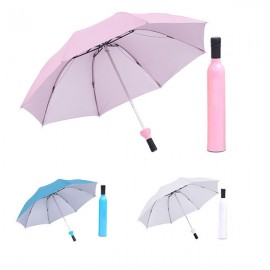Custom Wine Bottle Umbrella With LOGO with Logo  Custom Wine Bottle Umbrella With LOGO with Logo