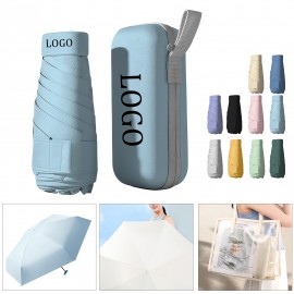 UV-Proof Mini Umbrella W/ Storage Box with Logo