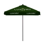 Promotional 8' Venture Commercial Grade Patio Umbrella w/ Printed Sunbrella Cover w/ Valances