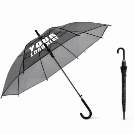 Long Handled Transparent Umbrella with Logo