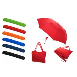 All-In-One Tote Bag & Folding Umbrella with Logo