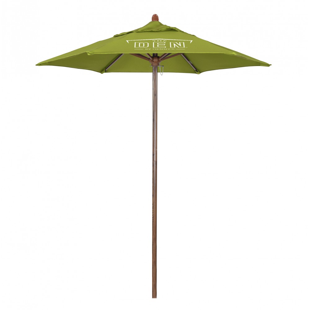 Customized 6' Ironwood Series Patio Umbrella with Printed Olefin Cover