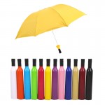 Wine Bottle Creative Umbrella Logo Branded