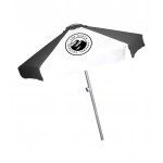7' Telescopic Aluminum Market Umbrella with Valence with Logo