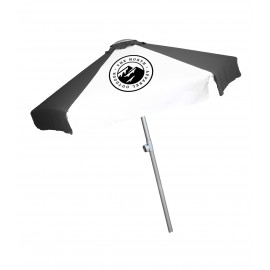 7' Telescopic Aluminum Market Umbrella with Valence with Logo