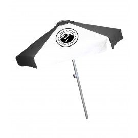 Custom 7' Telescopic Aluminum Market Umbrella with Valence