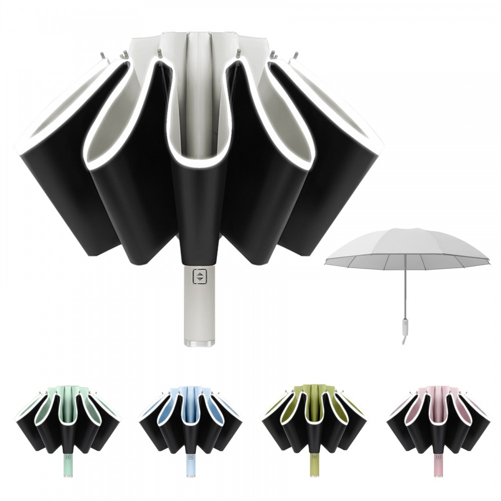Automatic Folding Reverse Umbrella with Logo